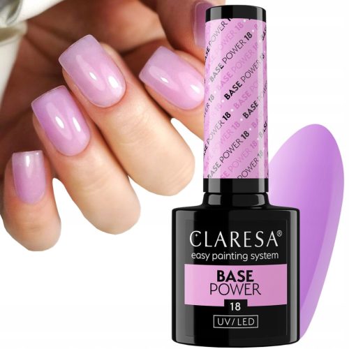 CLARESA BAZA POWER 18 BEZ KISELINE SAMOIZravnavajuća HIBRIDNA BAZA LILARA PINK