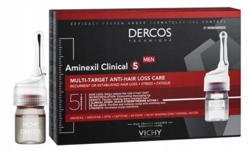 VICHY DERCOS AMINEXIL CLINICAL 5 Kutija Intenzivna Njega za Muškarce