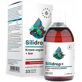   AURA Herbals Silidrop+ Organski Silicij MMST i Bor - Tekući Dodatak Prehrani 500 ml
