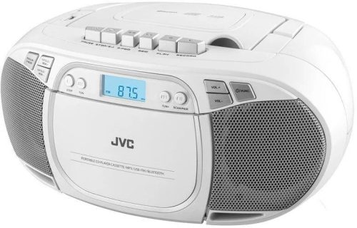  JVC Boombox RC-E451W CD player bijeli AUX USB MP3 FM BLUETOOTH