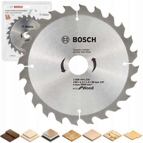 Bosch Optiline Wood 190x30mm 24-zubna pilarska ploča za drvo