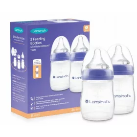   Lansinoh Bočice Natural Wave 160ml Duo Pack s dudama za slobodan protok mlijeka