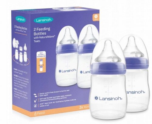 Lansinoh Bočice Natural Wave 160ml Duo Pack s dudama za slobodan protok mlijeka