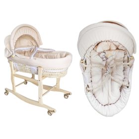   Košara za novorođenče s posteljicom i kotačima - Set Moses