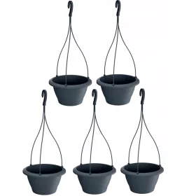    Prosperplast saksija 14,5 cm x 27 x 14,5 cm promjer 27 cm plastična crna
