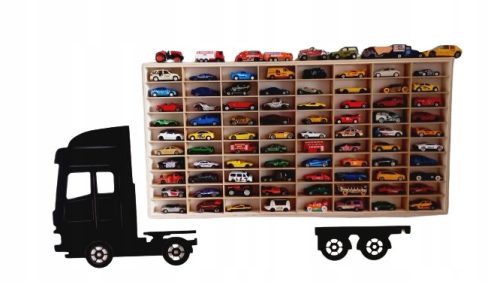 PROMOTOR ZA POLICE ZA AUTI HOT WHEELS 80 PREGRADA DRVO + KAMION