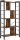 Rustikalna industrijska polica Songmics LOFT 74 cm x 154 cm x 30 cm smeđe nijanse