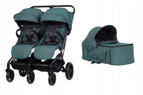 Kolica za blizance ECHO EasyGo Sage Green