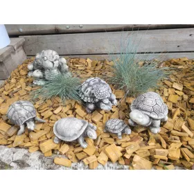    Gipsane kornjače kornjače figurice od gipsa vrtne kornjače SET 3D ukrasa