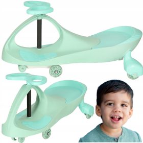    GRAVITY RIDE NA SVJETLEĆIM KOTAČIMA LED VOZILO ZA DJECU + NALJEPNICA + Classic EcoKidWood naljepnice 1 kom.