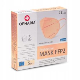 OPHARM FFP2 Zaštitna Maskica Breskva 5 kom.