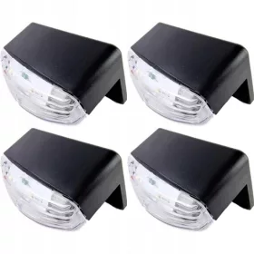  Solarna lampa Cortina, crna, 5,3 cm, 4 kom.