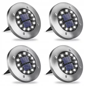  Viseća solarna lampa Masterled srebro 11,5 cm 4 kom.
