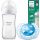 Philips Avent Prirodna bočica SCY933/01 240 ml + Philips Avent silikonska ortodontska duda 6 m