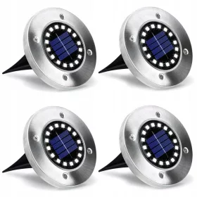  Viseća solarna lampa Masterled srebro 38 cm 4 kom.