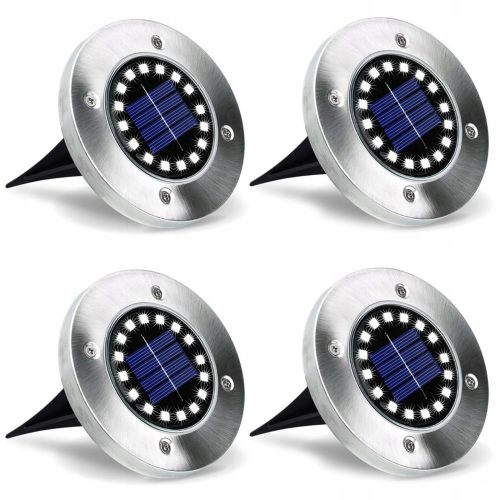  Viseća solarna lampa Masterled srebro 38 cm 4 kom.