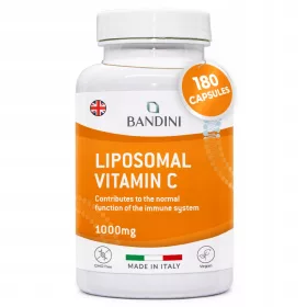   Liposomalni Vitamin C Bandini Pharma - 180 veganskih kapsula za imunitet