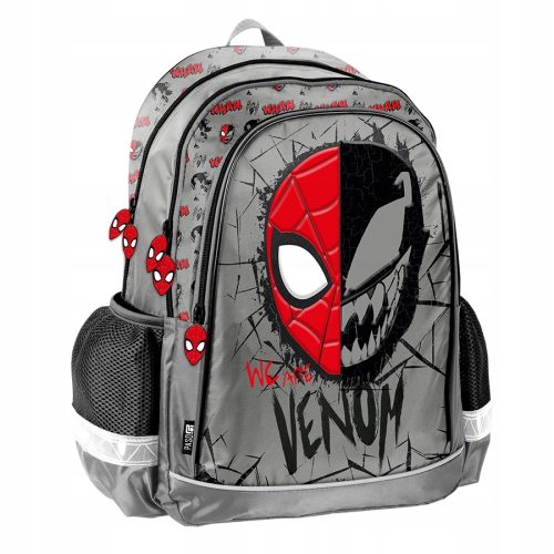 Paso Spider-Man Venom školski ruksak za dječake Marvel škola sive boje 22 l