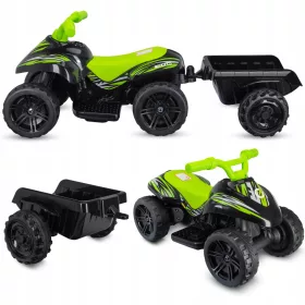  QUAD MINI S DJEČJOM PRIKOLICOM, GREEN COIL BATERIJA