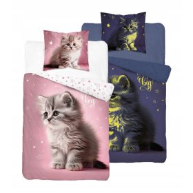  Detexpol set posteljine 160 x 200 cm nijanse roze