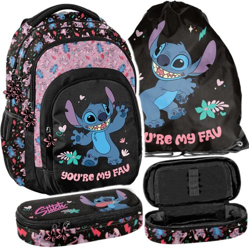 Plećak za školu Paso Stitch Lilo i Stitch Stich, višebojan, idealan za djevojčice u dobi od 1. do 3. razreda