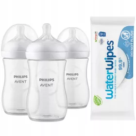   AVENT Natural Response set bočica SCY903/03 + WaterWipes vlažne maramice 1 x 60 kom.