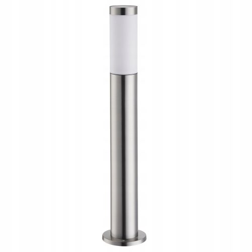Okrugli LED vrtni stup Lunomi E27 45 cm, srebrni