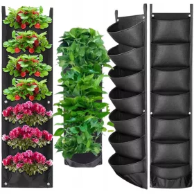    Posuda za cvijeće 100 cm x 30 x 100 cm, promjer 30 cm, crni filc