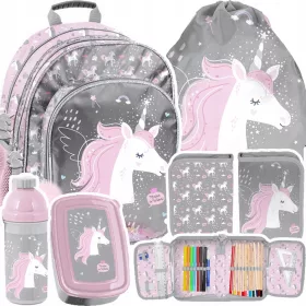   Paso školski ruksak s više odjeljaka Unicorn set od 5 elemenata