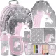 Paso školski ruksak s više odjeljaka Unicorn set od 5 elemenata