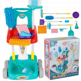   Set za čišćenje za djecu s velikim kolicima na kotačima i priborom