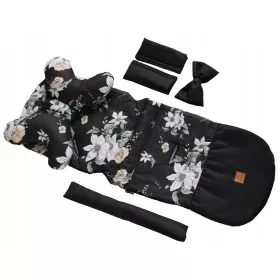   Kimberly XL crna cvjetna kolica 90 cm + 4 dodatna proizvoda za kolica