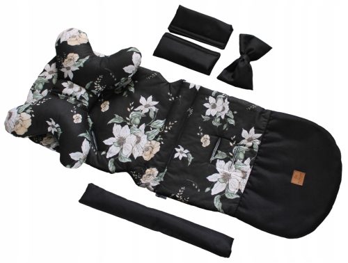 Kimberly XL crna cvjetna kolica 90 cm + 4 dodatna proizvoda za kolica