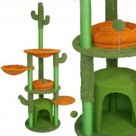 Mačji drapak visoke kule LEGENDA - Kuća igračka Kaktus