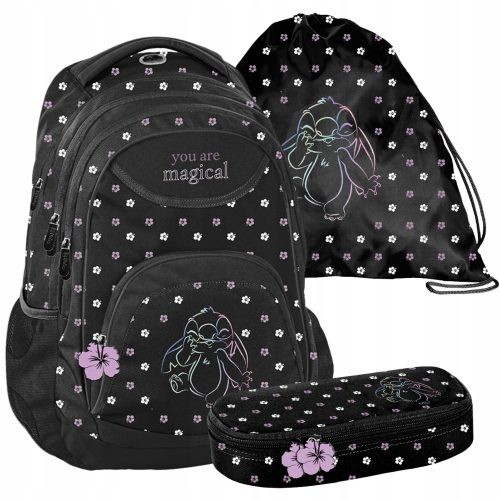 STICH MLADI ŠKOLSKI RANAC BeUniq Lilo i Stitch Disney + 2 dodatna proizvoda