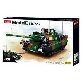    Sluban Model Bricks B0839 Leopard Tank 766 kom + Certifikat "Super Bricks Constructor".