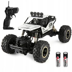   Veliki off-road RC automobil s daljinskim upravljanjem 4x4 Auto na daljinsko upravljanje Metalno čudovište + Energizer AA alkalna baterija (R6) 2 kom.