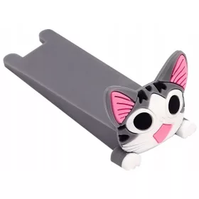   Kotek Door Stopper, Rubber Door Wedge, Cat-Shaped Door Stopper, Grey