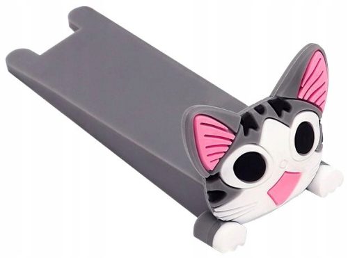 Kotek Door Stopper, Rubber Door Wedge, Cat-Shaped Door Stopper, Grey