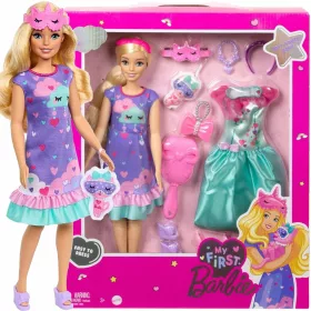  Barbie Moja prva Barbie dnevna i noćna lutka - ljubičasta HMM66