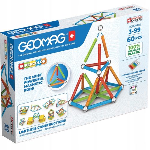  Geomag Supercolor paneli Reciklirani magnetski blokovi 60 kom. 60 kom.