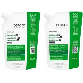 2x VICHY DERCOS Šampon za masnu kosu protiv peruti 500 ml