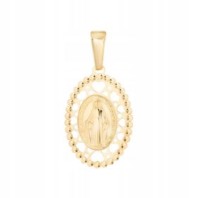    Zlatna medaljica pr 585 Čudotvorna medaljica Gospe Bezgrješne otvorena srca