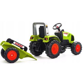    FALK VELIKI TRAKTOR NA PEDALE S PRIKOLICOM ZA DJECU 3+ CLAAS GREEN FARMER