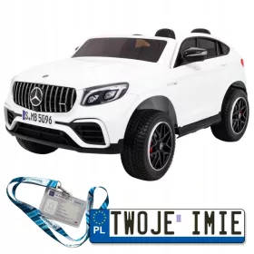    Auto Mercedes GLC 63S za djecu Bijeli + 4x4 pogon + MP4 + LED + Eko koža +
