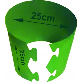   10× Čvrste i izdržljive posude za uzgoj povrća 25x25 / 12,27 L *zelene*