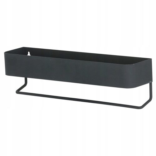 Kupaonska polica SEALSKIN Brix Loft Coram 10 x 35 x 8 cm crna