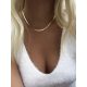  ZLATNA CELEBRITY ogrlica zmija CHOKER čelična zmija