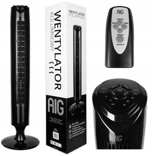 Stupni ventilator AIG FT75-TX9R-36 s daljinskim upravljanjem i LED oscilacijom