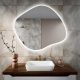  LED Ogledalo bez okvira STAIN III 90x77cm, neutralna svijetla boja, mat